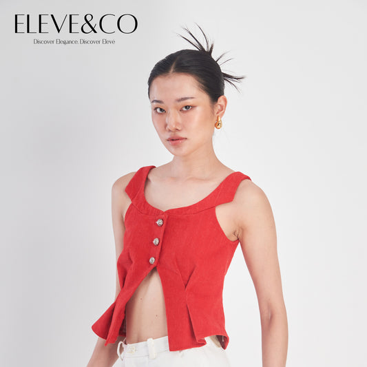 Crimson Flair Cropped Tan