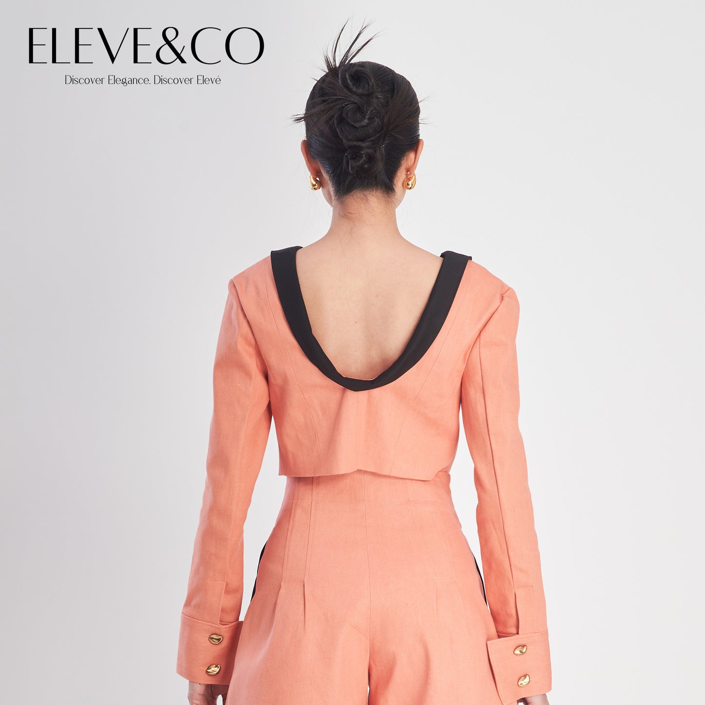 Tailored Jeans Peach Blazer