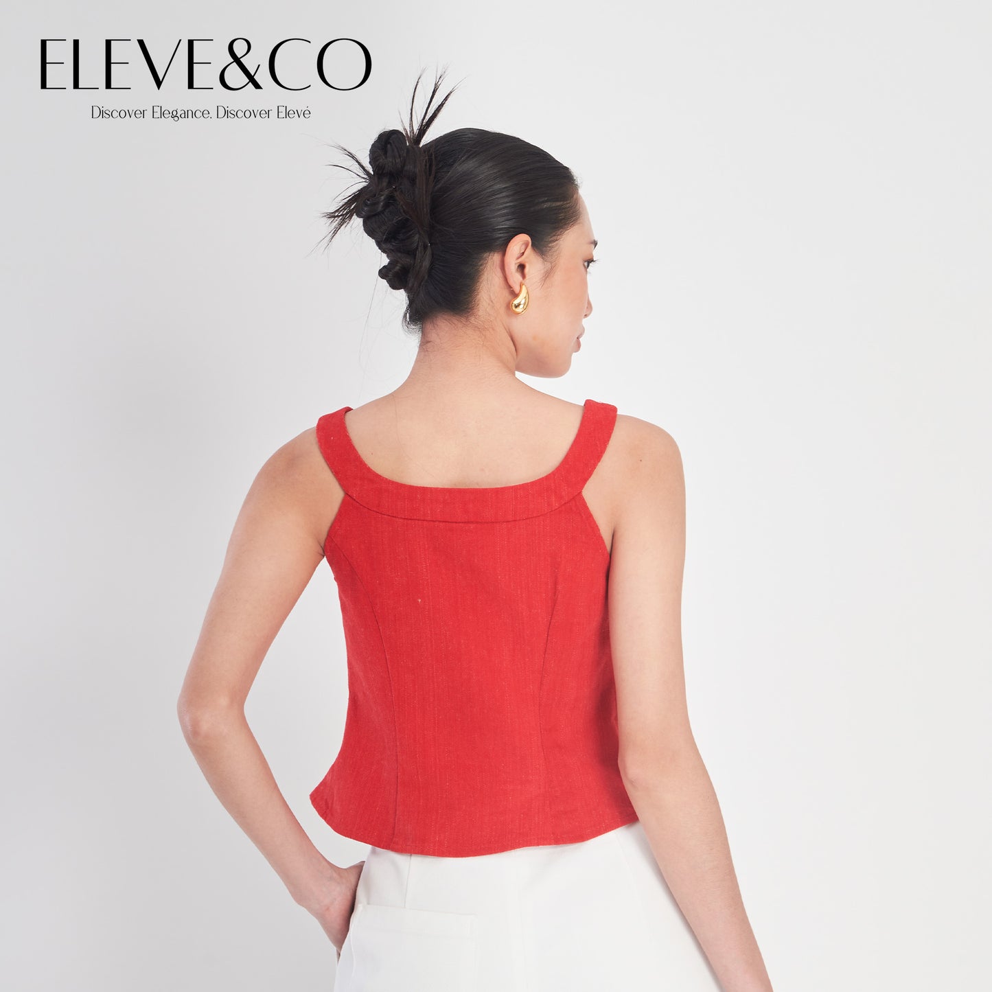 Crimson Flair Cropped Tan