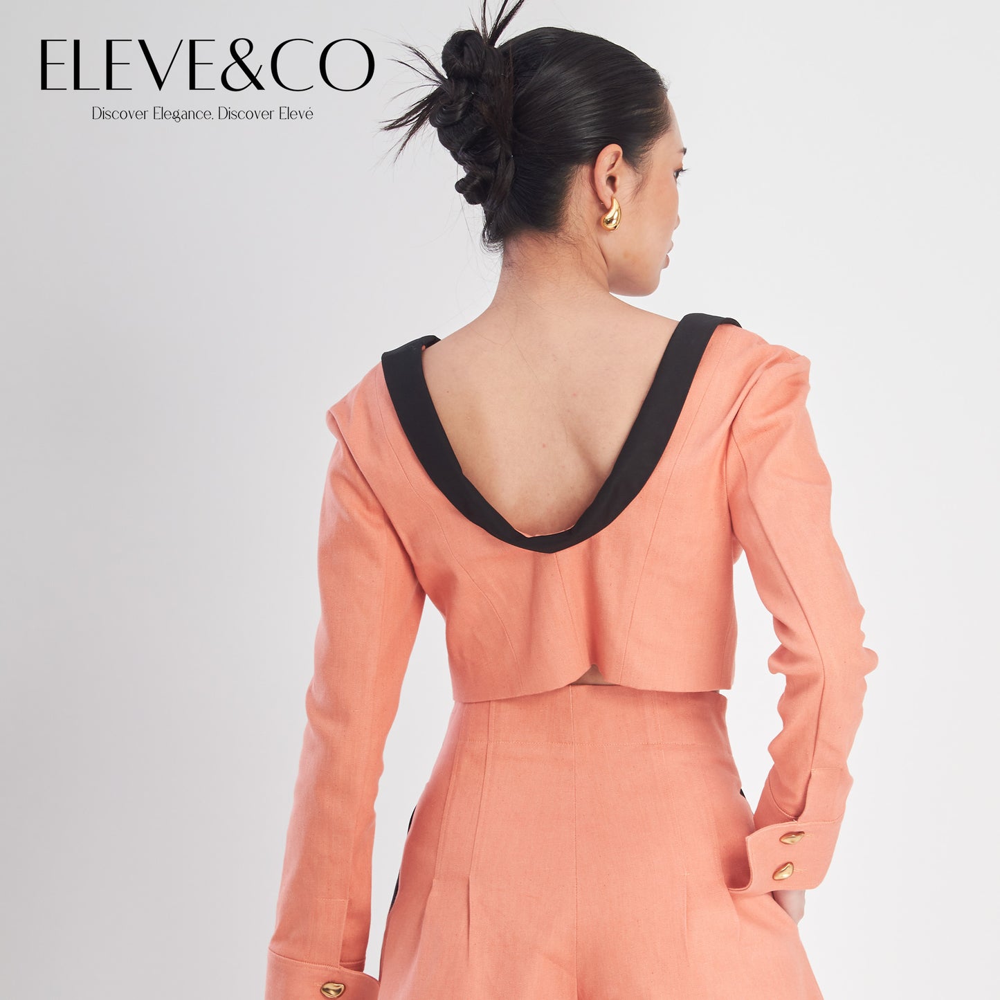 Tailored Jeans Peach Blazer