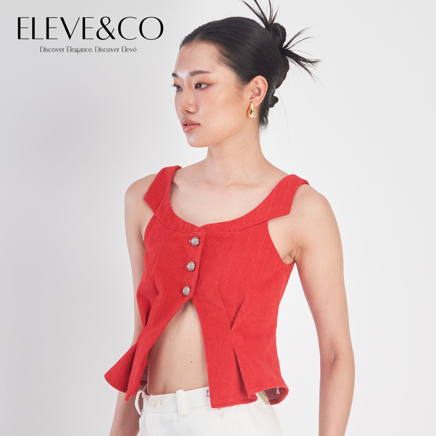 Crimson Flair Cropped Tan