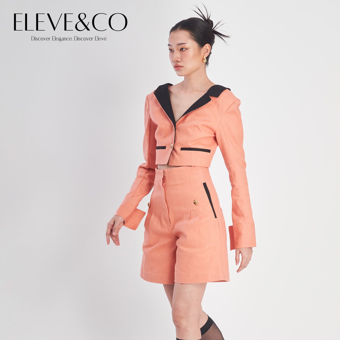 Tailored Jeans Peach Short